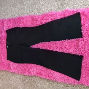 Black pixie flare pants